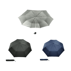 21” SUPER LIGHT-WEIGHT FOLDABLE UMBRELLA WITH SILVER INNER UV